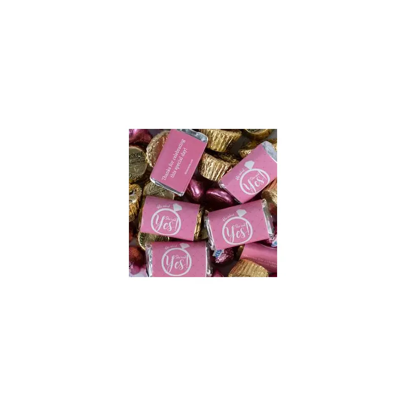 Bridal Shower Mix Hershey's Miniatures, Kisses and Reese's Peanut Butter Cups