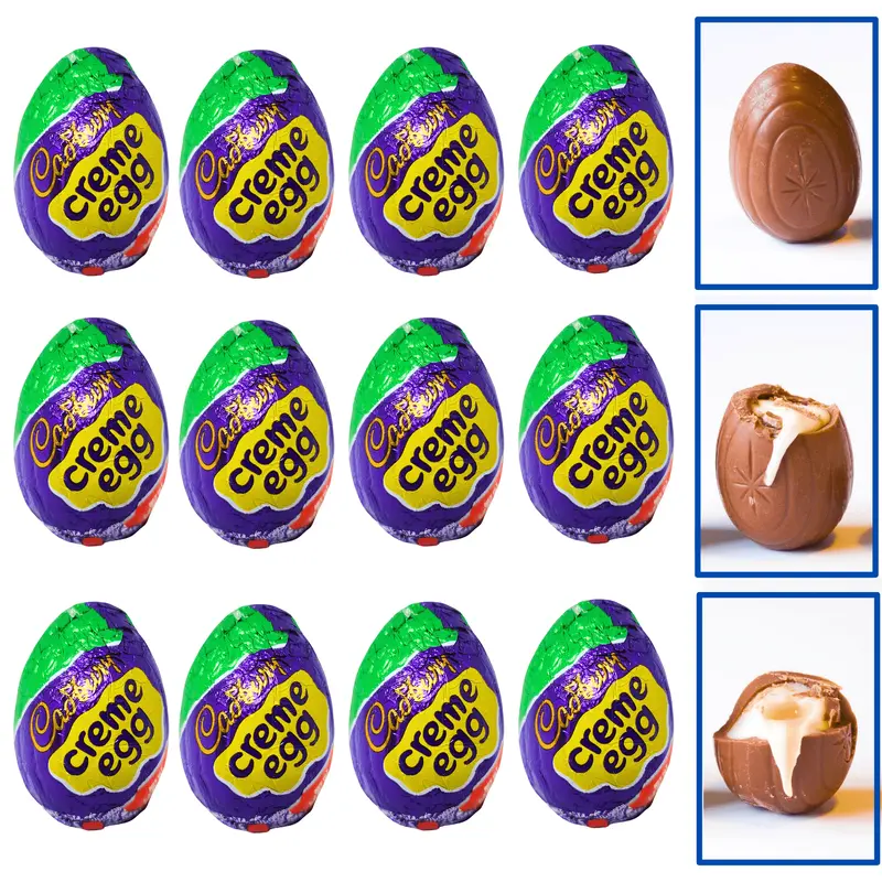 Cadbury Creme Eggs in Classic Gift Box | Easter Dozen (1.2 oz, 12 ct)
