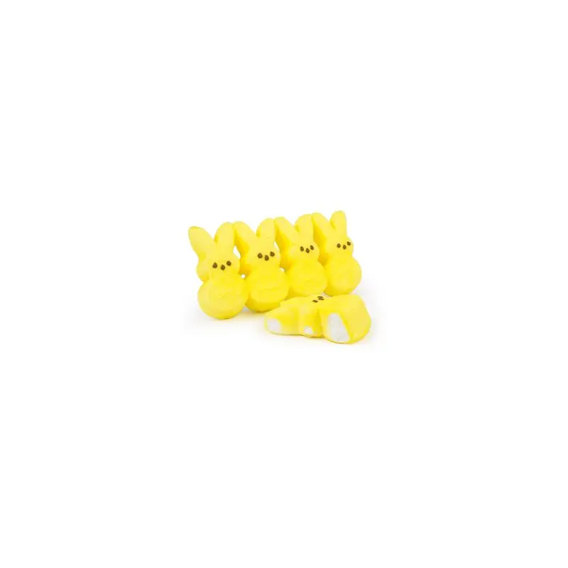 Marshmallow PEEPS Yellow Bunnies - 8 pack