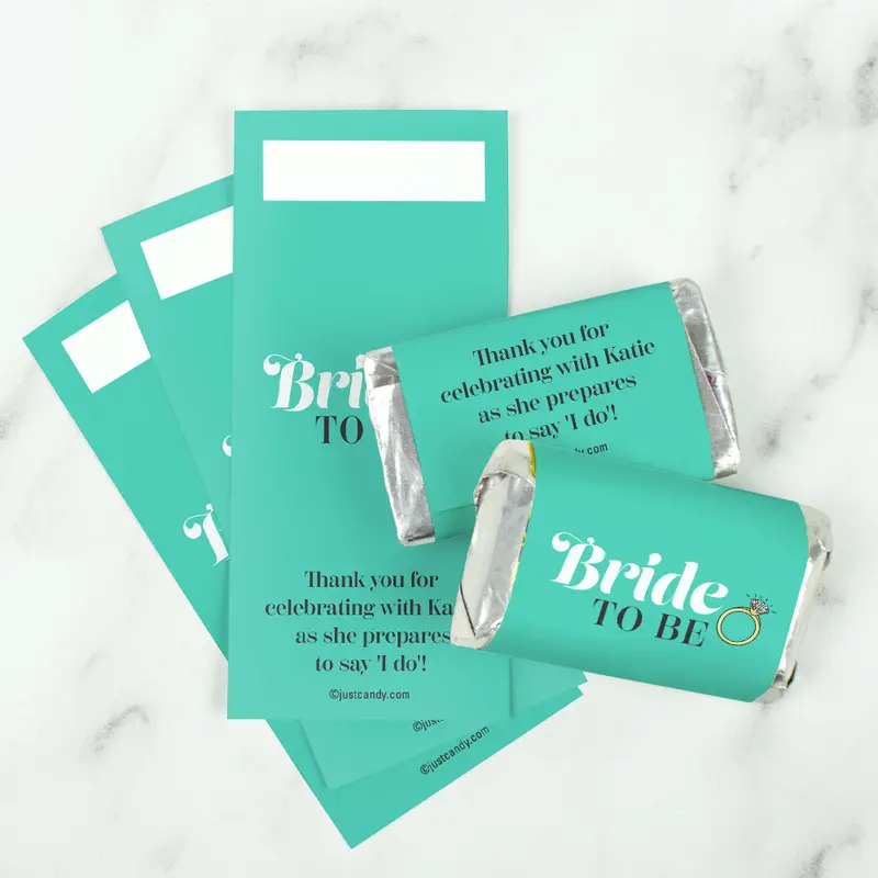 Personalized Bride to Be For Her Hershey's Miniatures Wrappers Only