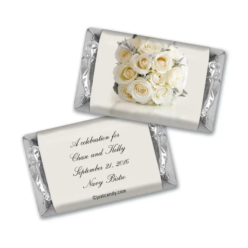 Wedding Rehearsal Dinner Personalized Hershey's Miniatures White Bouquet