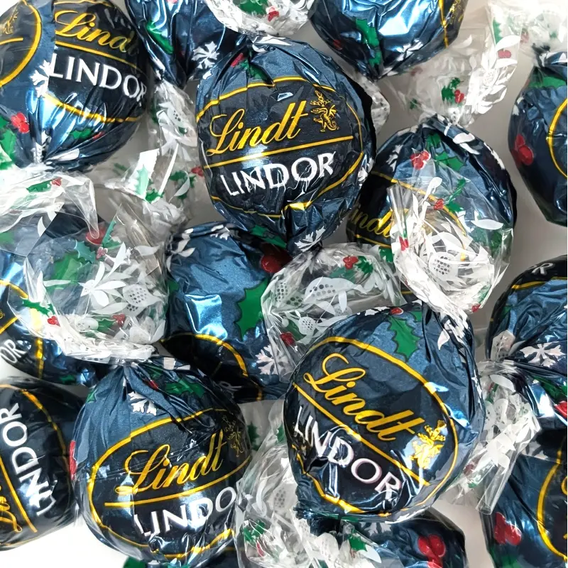 Lindor Holiday Holly Truffles - Cocoa & Creme Truffles