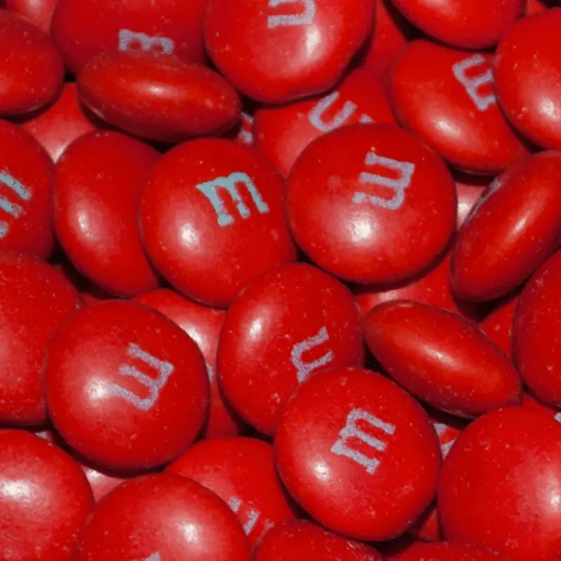 Red M&Ms Milk Chocolate Candies