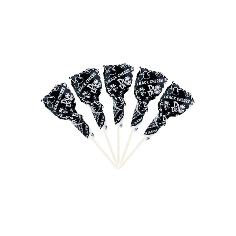 Black Cherry Dum Dums Black Party Pops