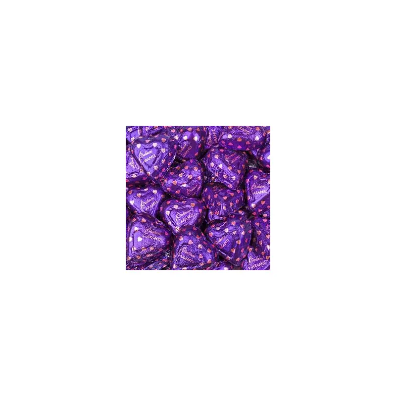 Chocolate Caramel Purple Hearts