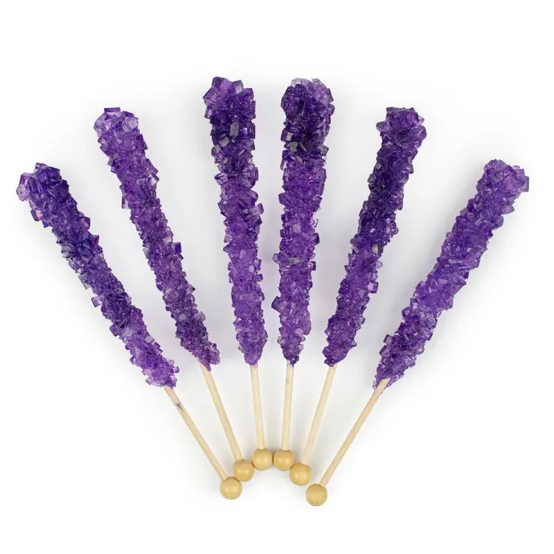 Grape Rock Candy on a Stick