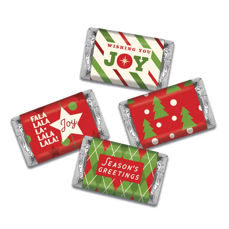 Holiday Joy Wrapped Hershey's Miniatures