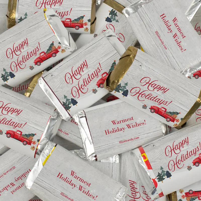 Merry Christmas Wrapped Hershey's Miniatures