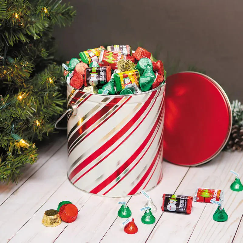Candy Stripes 3.7 lb Hershey's Holiday Mix Tin