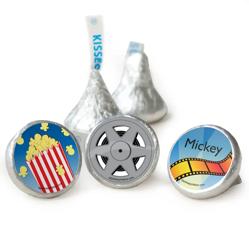 Birthday Hollywood Themed Personalized Assembled Kisses