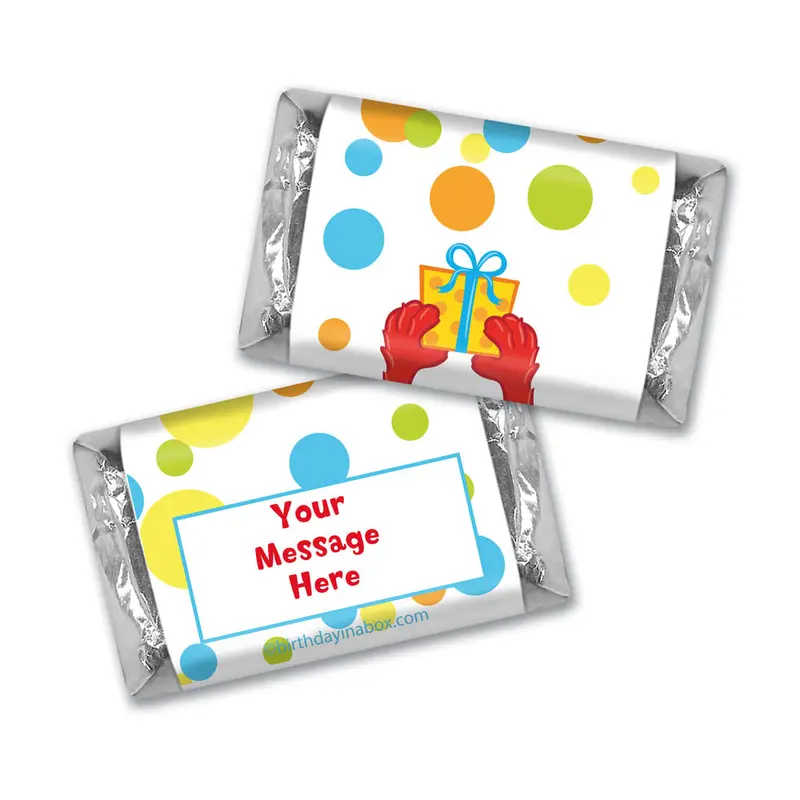 Birthday Sesame Street Themed Personalized Hershey's Miniatures