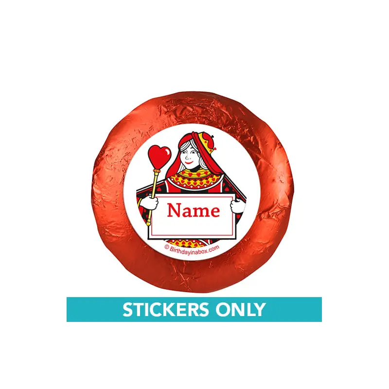 Casino Party Personalized 1.25" Stickers (48 Stickers)