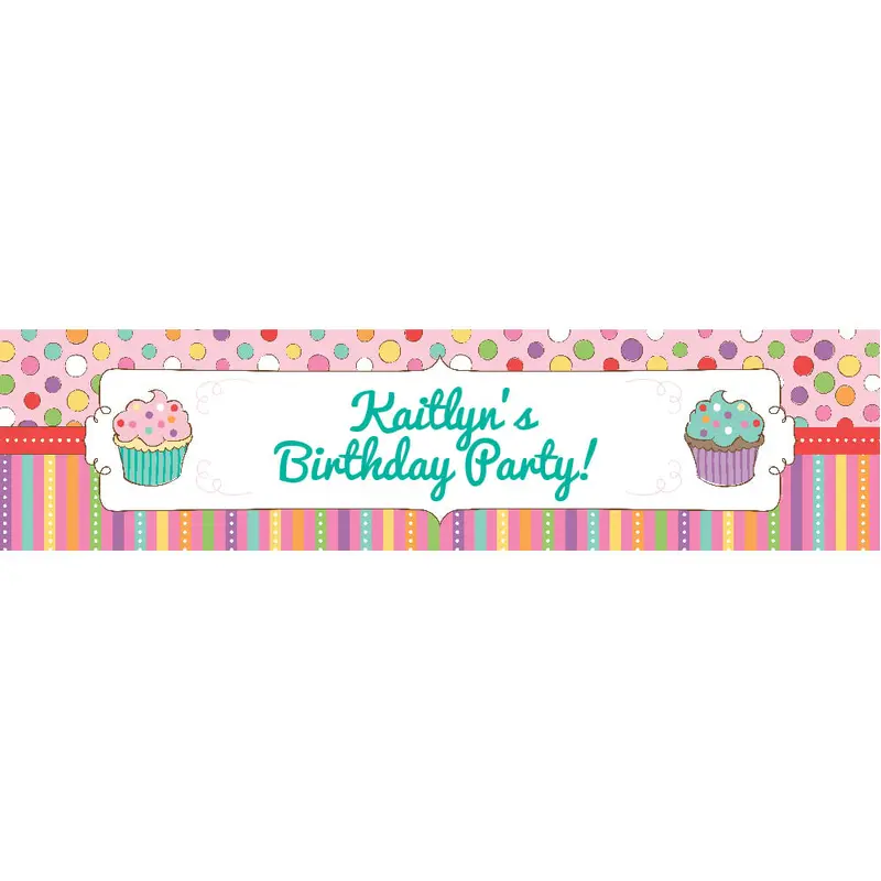Personalized Sweet Party 5 Ft. Banner