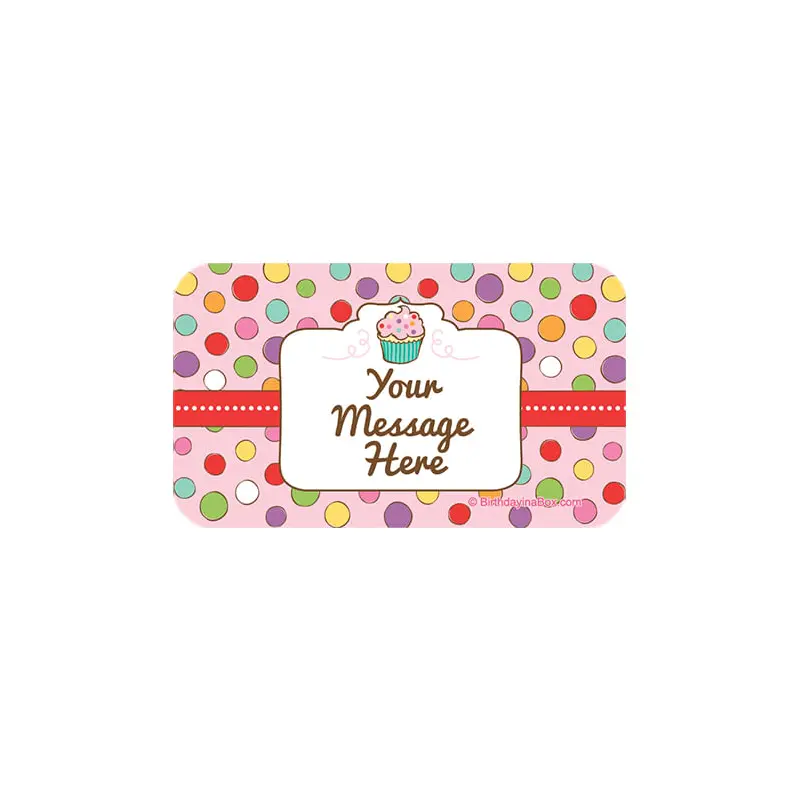 Sweet Party Personalized Rectangular Stickers (18 Stickers)