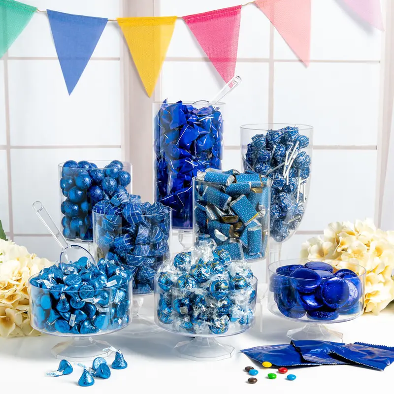 Blue Wrapped Candy Buffet