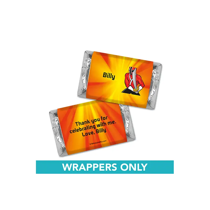 Personalized Birthday Rangers Miniatures Wrappers