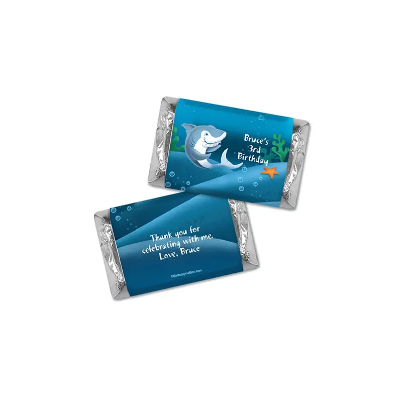Personalized Birthday Shark Hershey's Miniatures