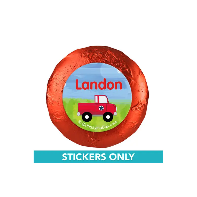 Personalized Birthday Sky & Sea 1.25" Stickers (48 Stickers)