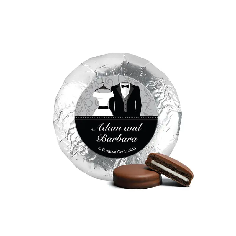 Personalized Wedding Couple Milk Chocolate Covered Oreos