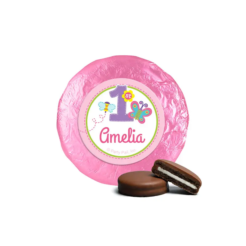 Personalized Birthday Butterfly Milk Chocolate Covered Oreos
