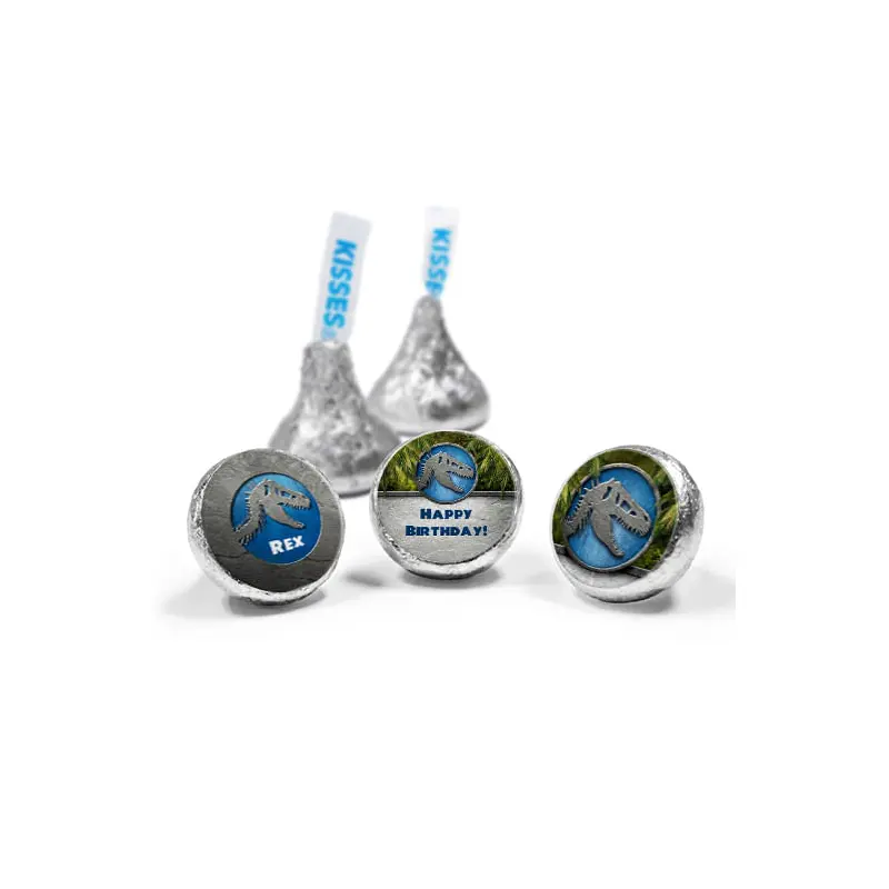 Personalized Birthday Dinosaur Themed Hershey's Kisses
