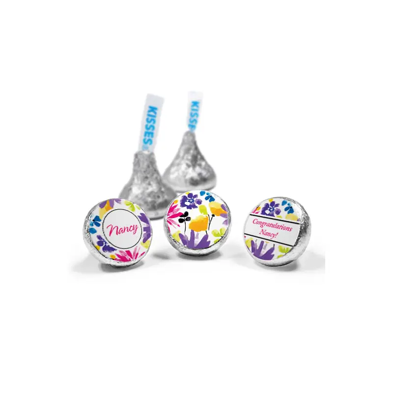 Personalized Birthday Garden Blooms Hershey's Kisses