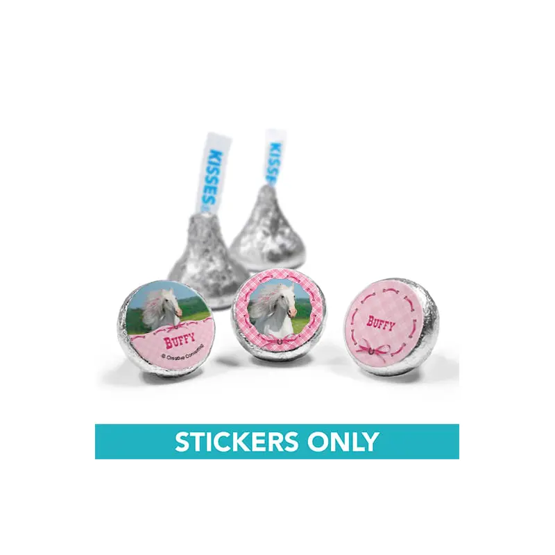 Personalized Birthday Horse 3/4" Sticker (108 Stickers)