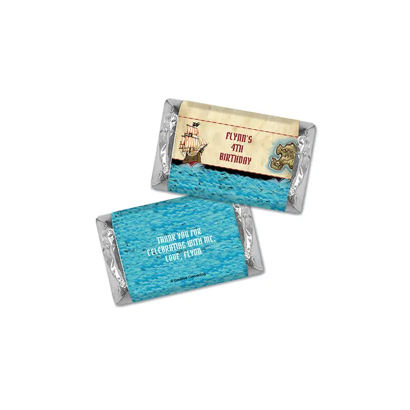 Personalized Birthday Pirate Map Hershey's Miniatures