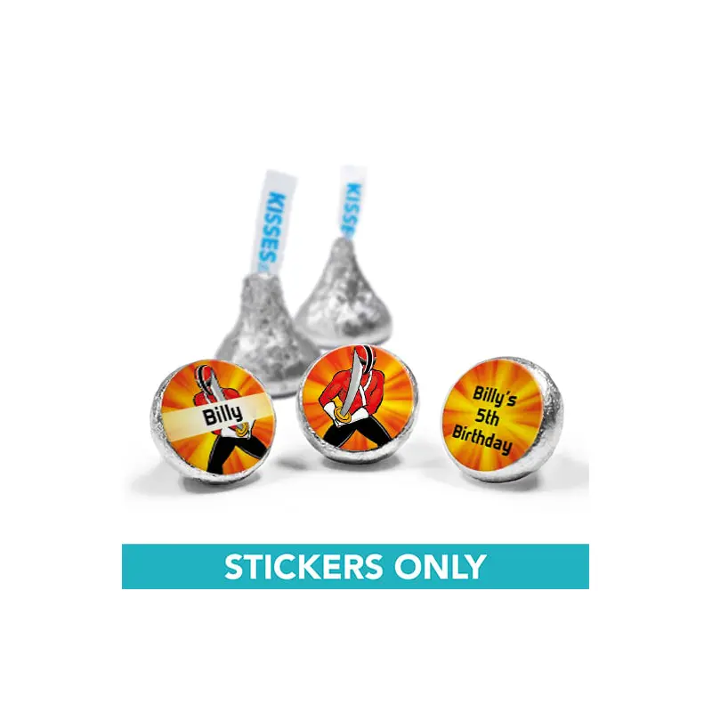 Personalized Birthday Rangers 3/4" Sticker (108 Stickers)