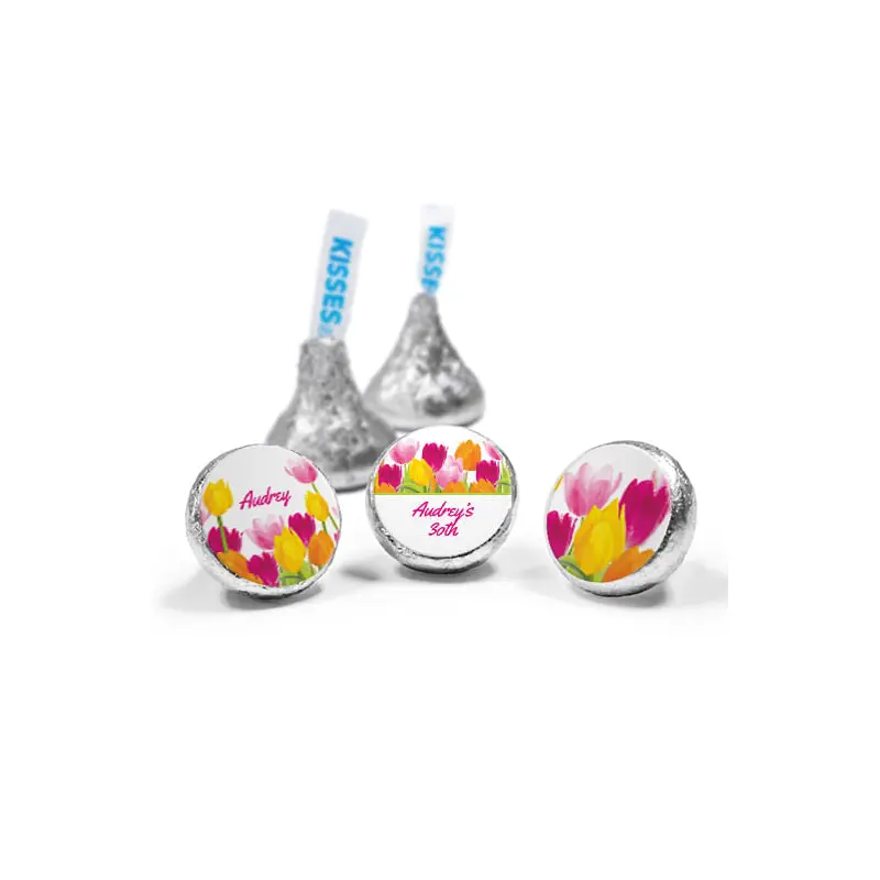 Personalized Birthday Tulips Hershey's Kisses