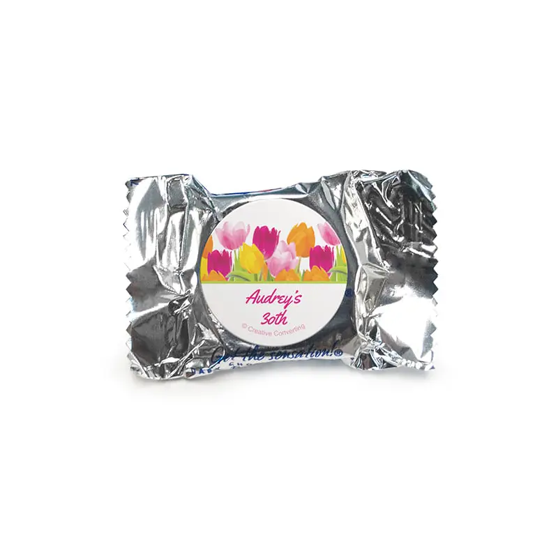 Personalized Birthday Tulips York Peppermint Patties - pack of 70