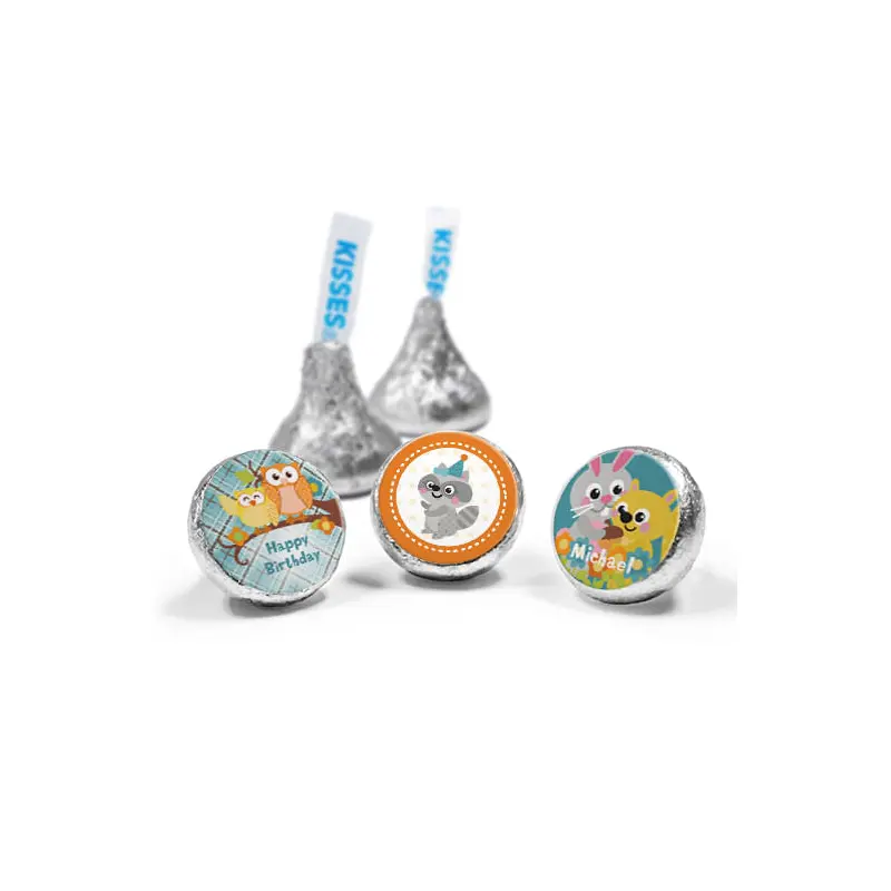 Personalized Birthday Woodland Boy Hershey's Kisses