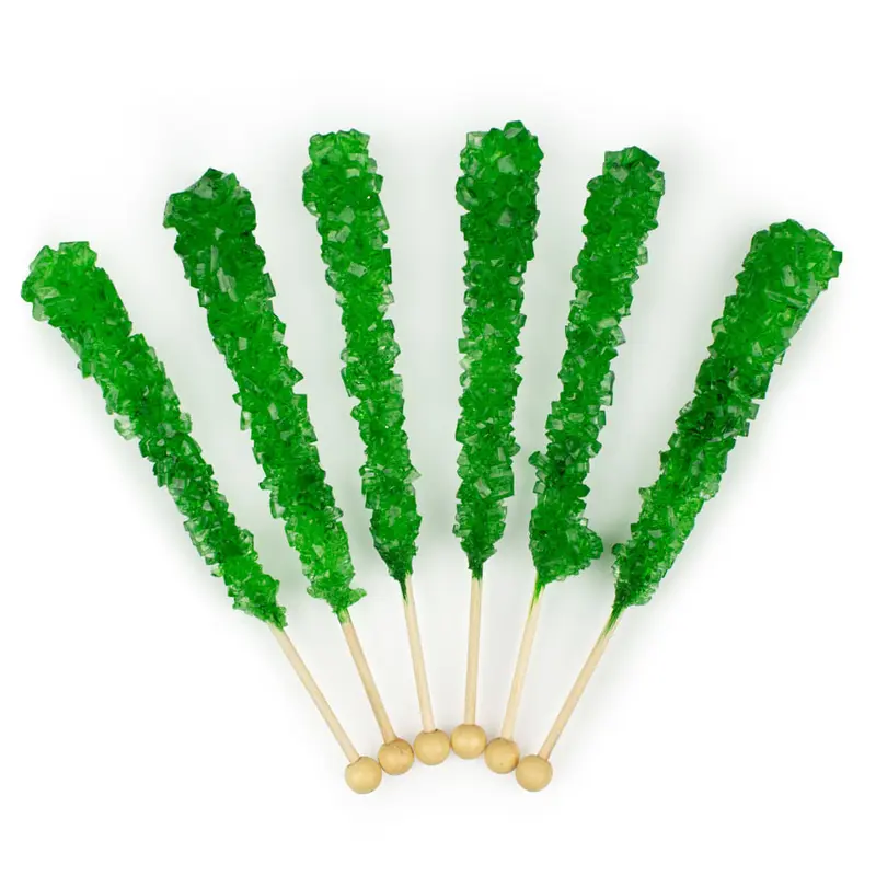 Green Apple Rock Candy on a Stick