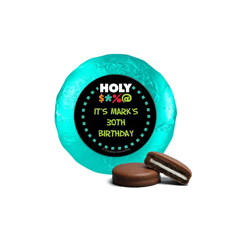 Personalized Birthday Bleep Milk Chocolate Covered Oreos