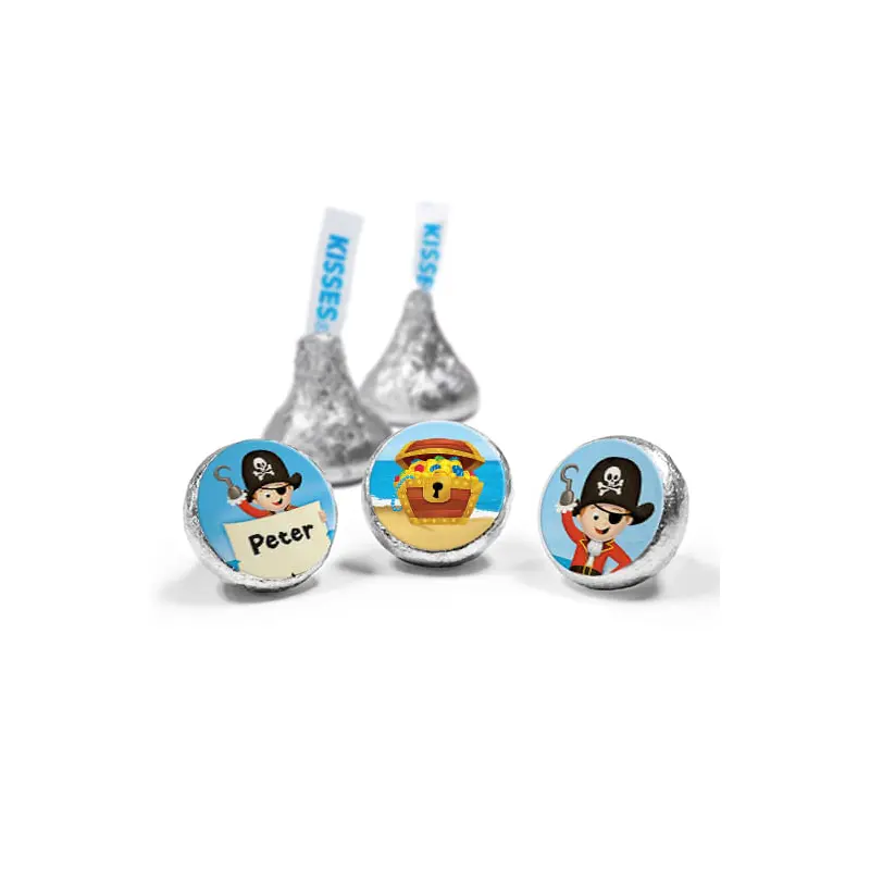 Personalized Birthday Pirate Party Hershey's Kisses