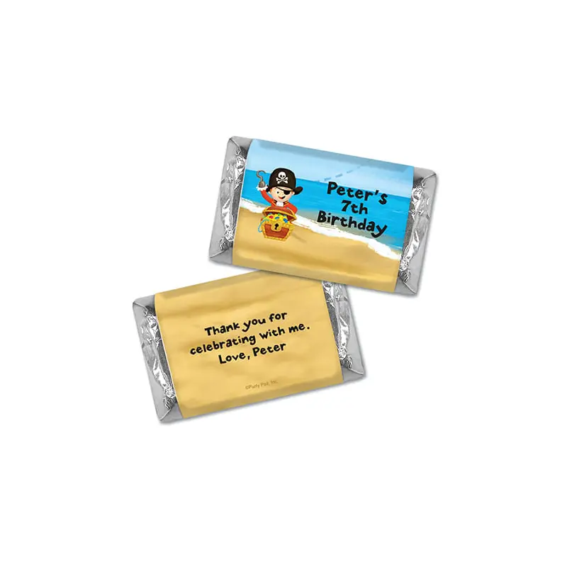 Personalized Birthday Pirate Party Hershey's Miniatures