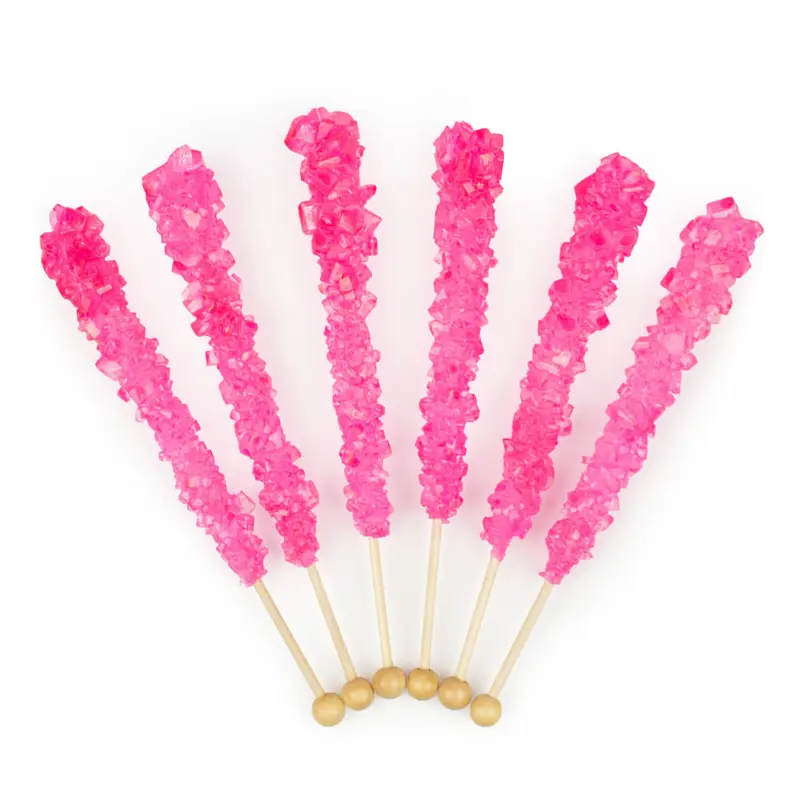 Cherry Rock Candy on a Stick