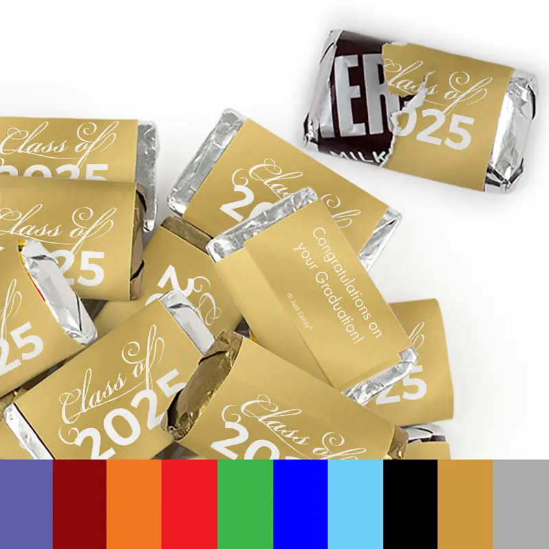 Graduation Class Of Wrapped Hershey's Miniatures - All Colors