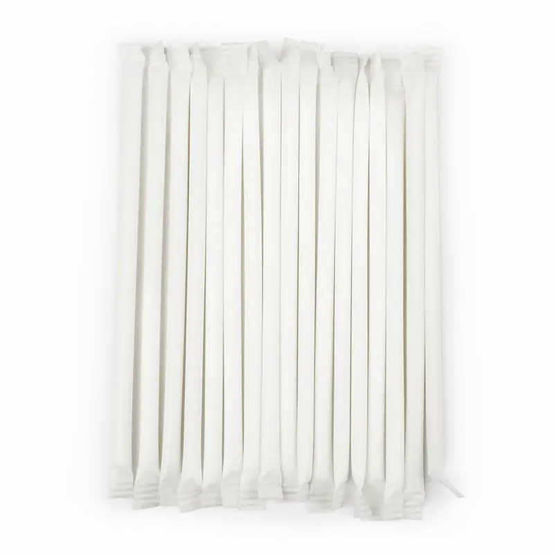 White Tutti Frutti Candy Straws - 240 ct