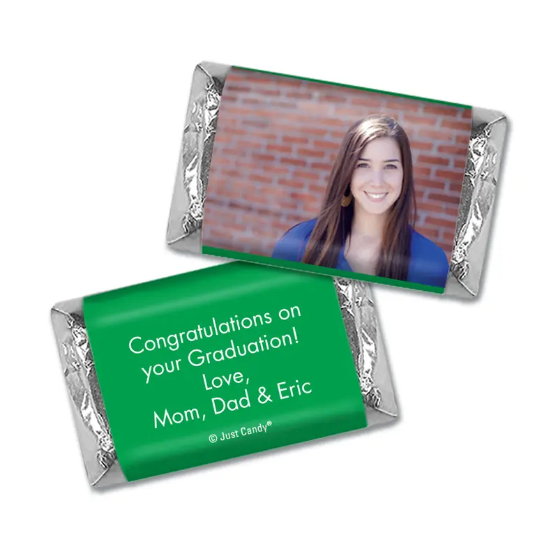 Green Graduation Personalized Hershey's Miniatures Full Photo