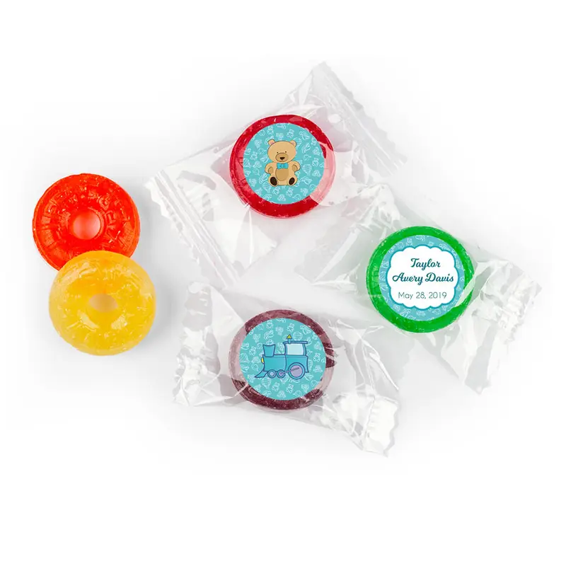 Personalized Birth Announcement It's A Boy Bundle of Joy LifeSavers 5 Flavor Hard Candy