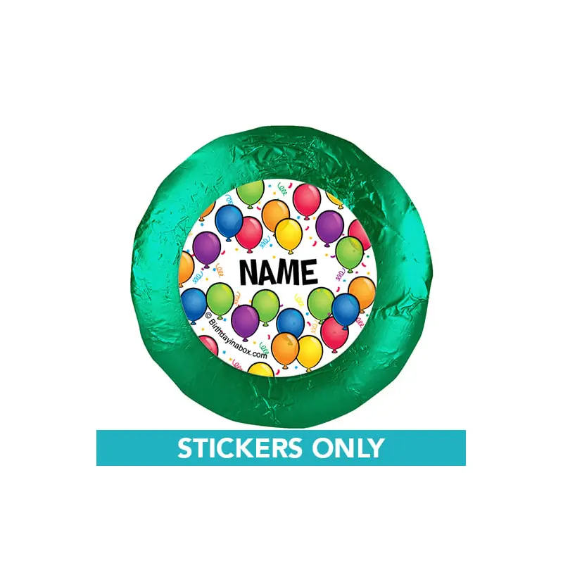 Birthday Glitz Personalized 1.25" Stickers (48 Stickers)