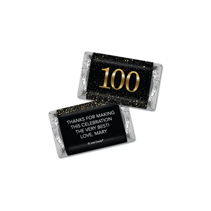 Personalized Birthday Hershey's Miniatures Wrappers Elegant Birthday Bash 100