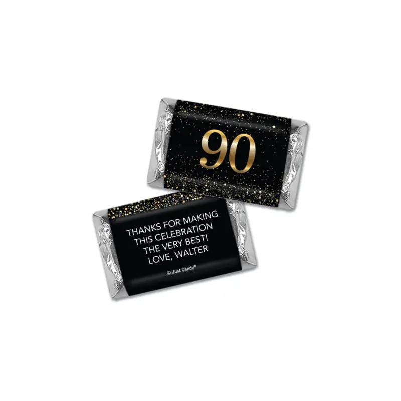 Personalized Birthday Hershey's Miniatures Wrappers Elegant Birthday Bash 90