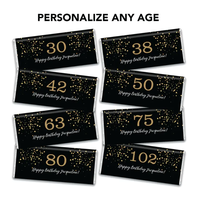 Personalized Birthday Starshine Chocolate Bar