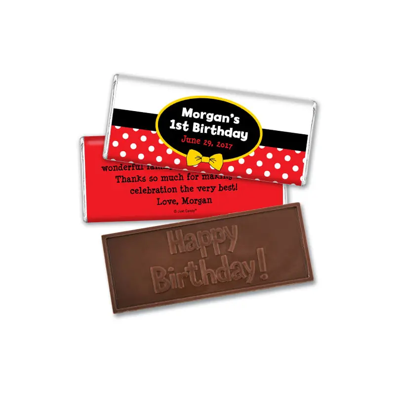 Birthday Personalized Hershey's Milk Chocolate Bar Mickey Mouse