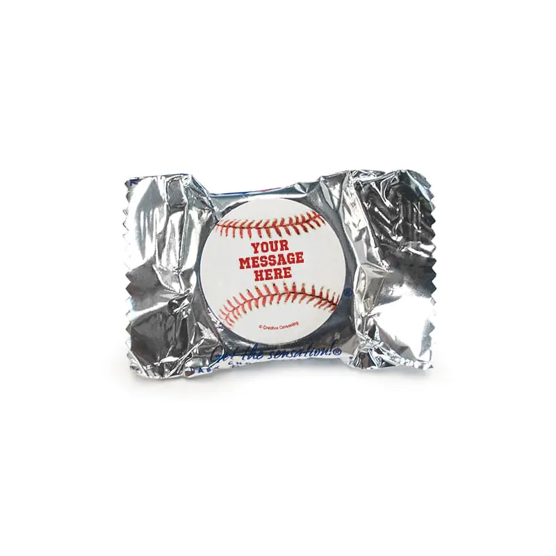 Baseball Personalized York Peppermint Patties (84 Pack) - pack of 70