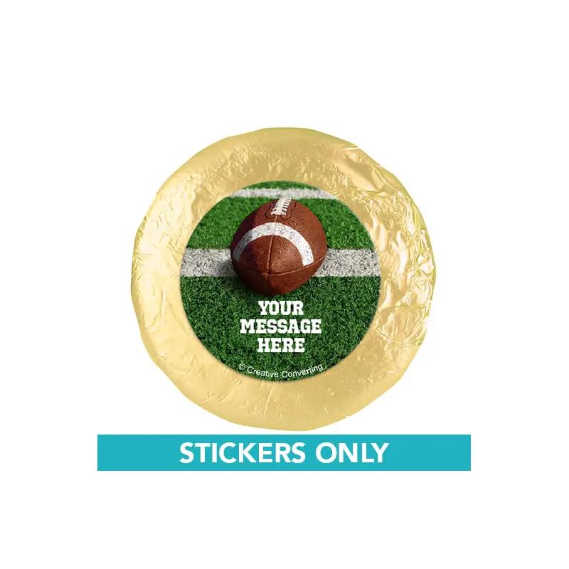 Football Personalized 1.25" Stickers (48 Stickers)