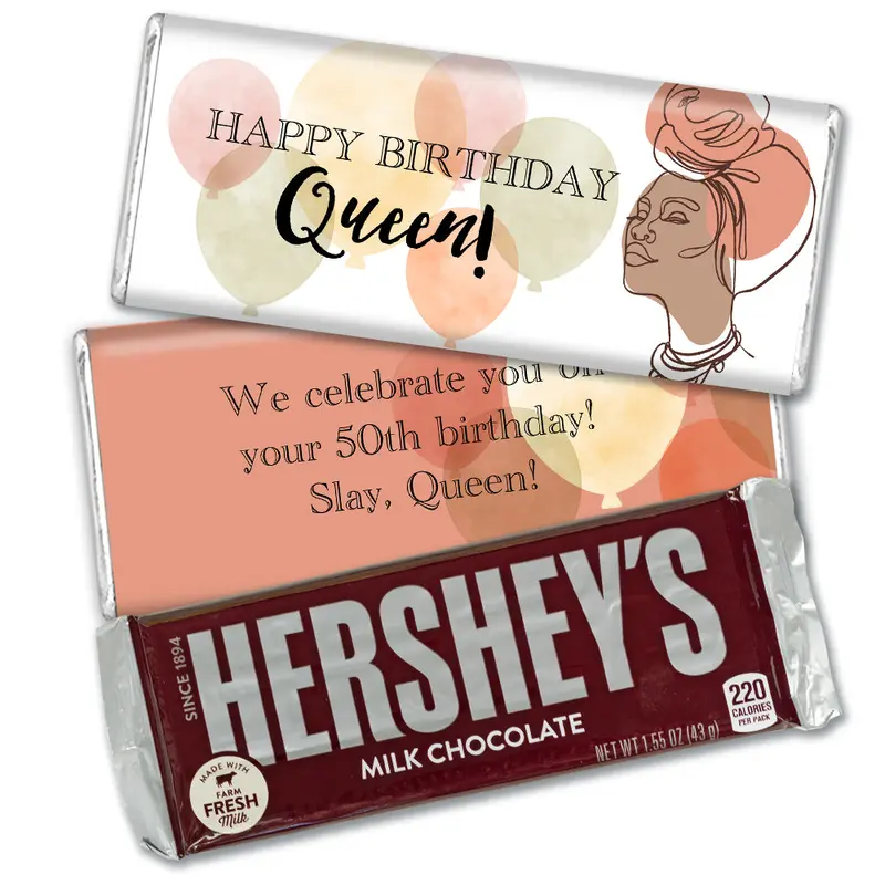 Personalized Birthday Celebrate Queen Hershey's Milk Chocolate Bar