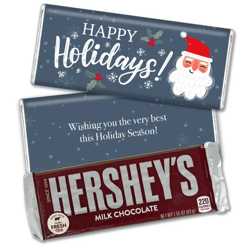 Personalized Christmas Santa Hershey's Milk Chocolate Bar
